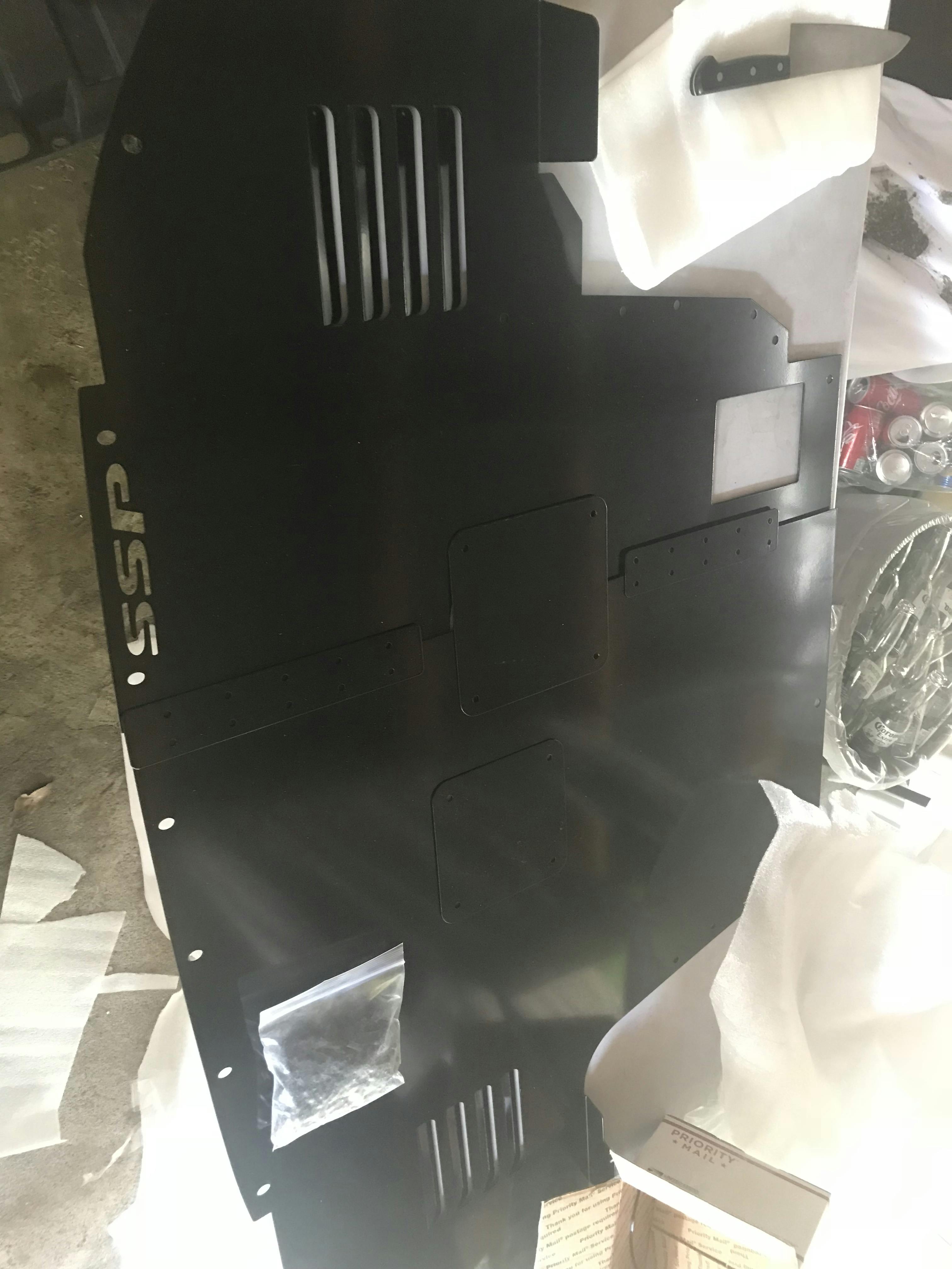 SSP 2 Piece Aluminum Undertray 20082015 Mitsubishi Evo X Modern Automotive Performance